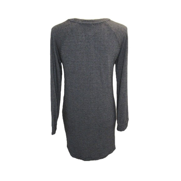 Lou & Grey Houndstooth Sweater Dress Long Sleeve Black White Womens XS Career - Picture 7 of 13